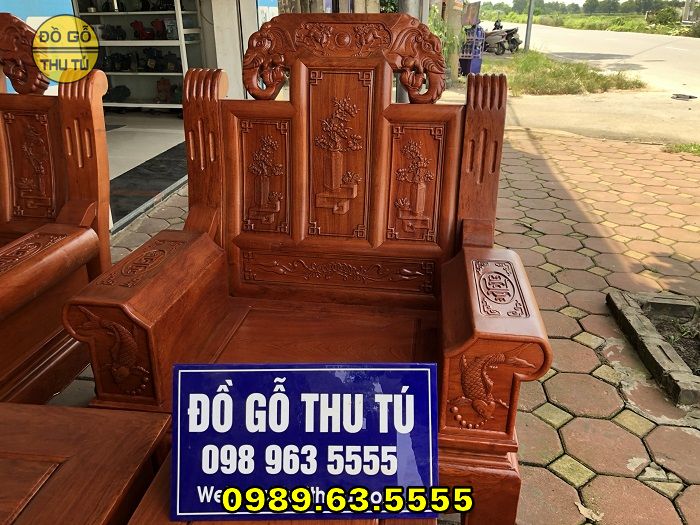 bàn ghế gỗ phòng khách Hà Tĩnh
